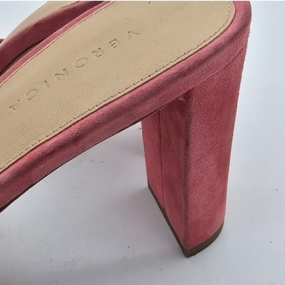 Veronica Beard Women’s Ganita Knot-Front Slides Size 9 Pink Suede Sandals - Picture 9 of 13